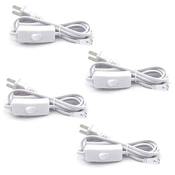 4Pack 6FT Extension Cords for T5 T8 Tubes Accessories JESLED Lighting