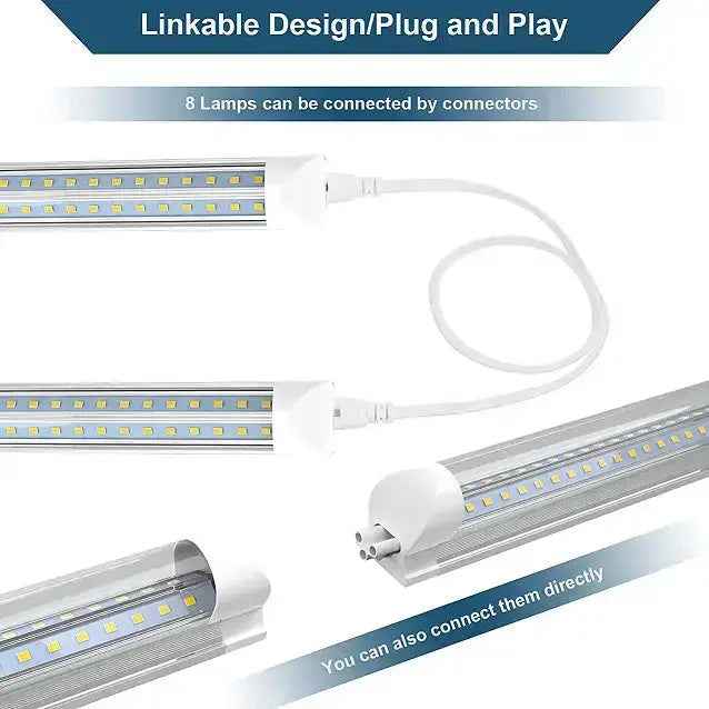 JESLED 2ft/3ft/4ft T8 LED Grow Light, Full Spectrum Sunlight Indoor