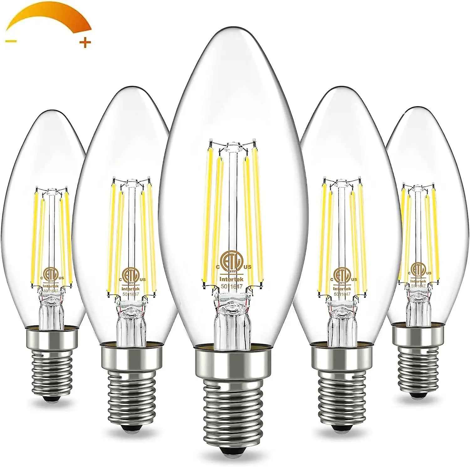 High Brightness E12 LED Dimmable Candle Bulb