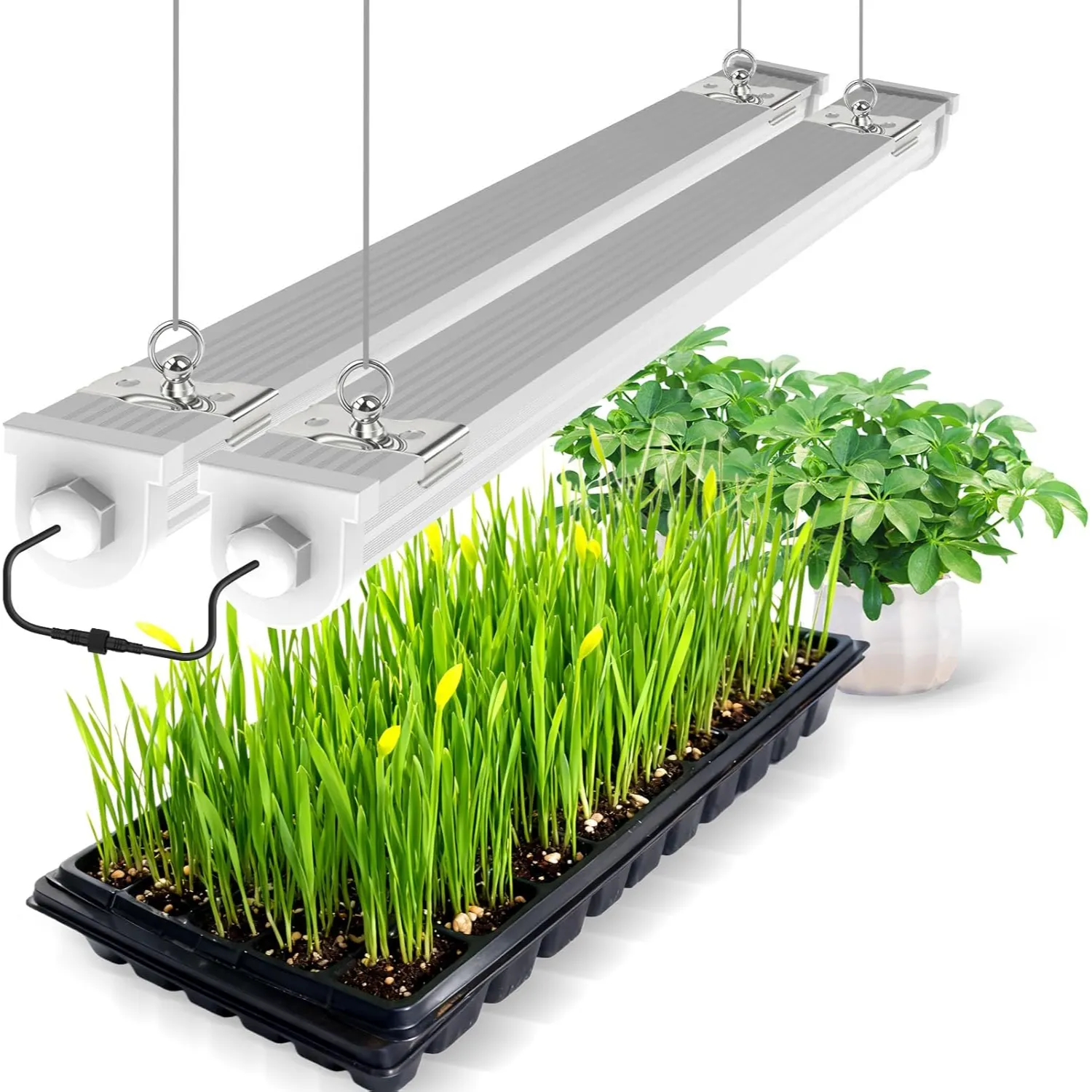 2 ft led plant grow light JESLED 2FT 24W Waterproof LED Linkable Grow Light Strip Full Spectrum – JESLED Lighting