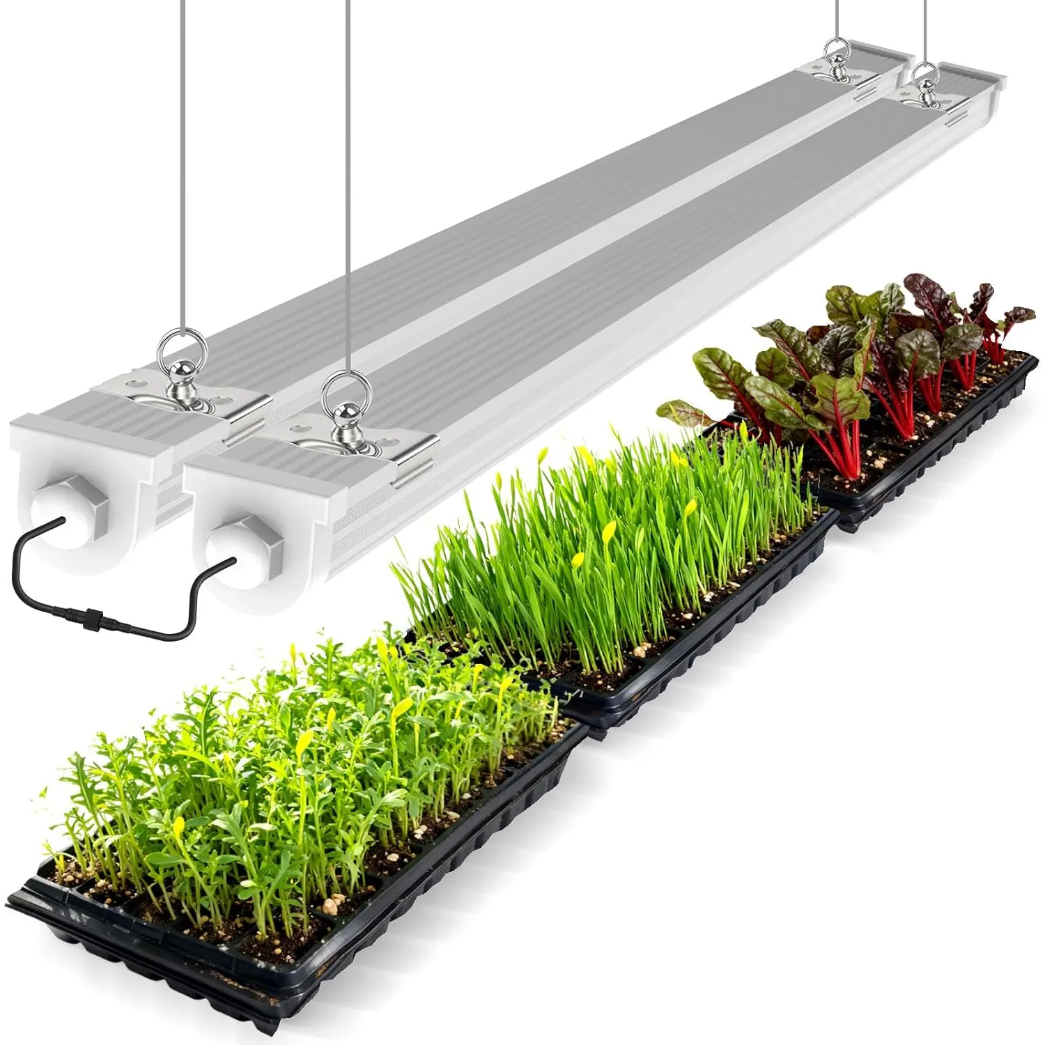 JESLED 4FT 48W Waterproof LED Linkable Grow Light Strip Full Spectrum –  JESLED Lighting
