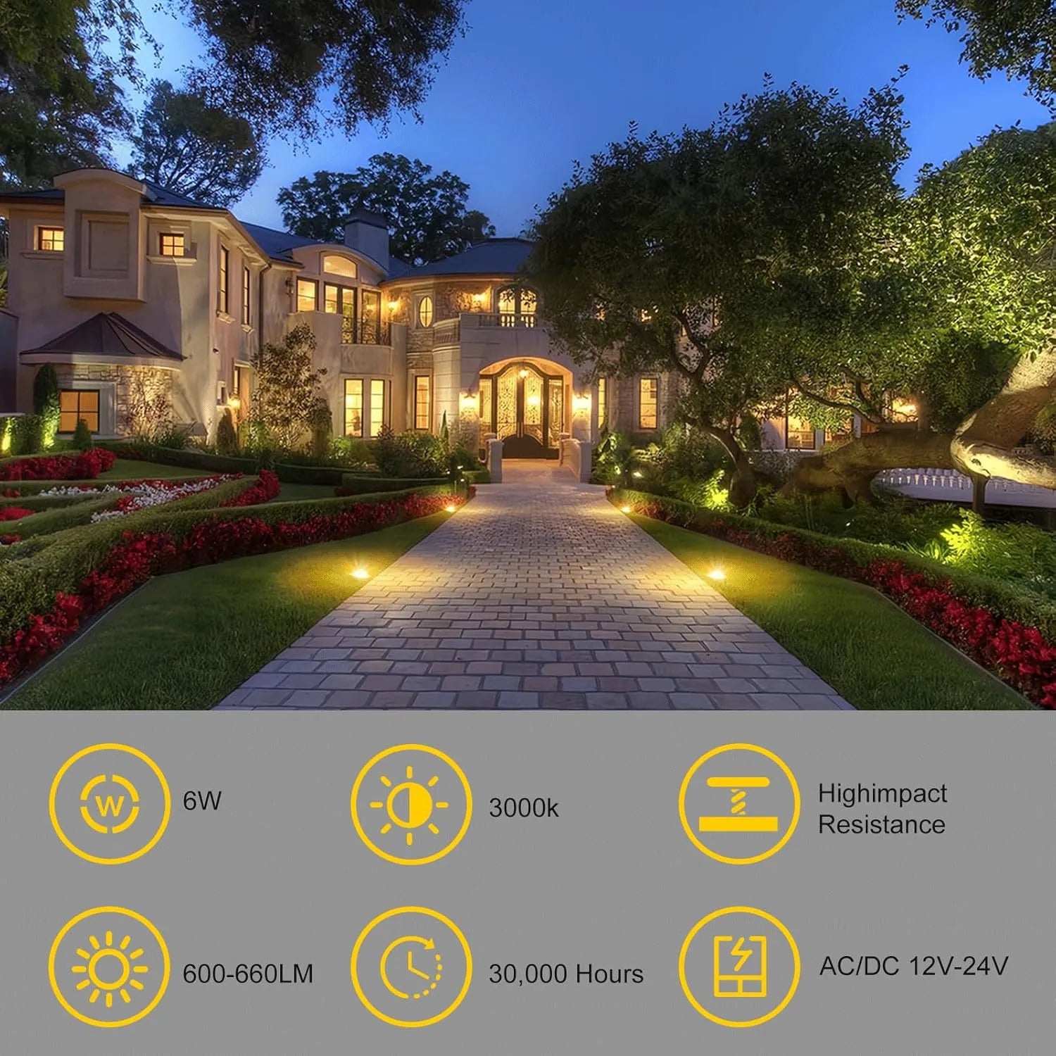 JESLED 6W Low Voltage LED Inground Light 650Lm | 90° - JESLED Lighting